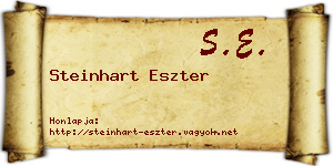 Steinhart Eszter névjegykártya