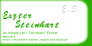 eszter steinhart business card